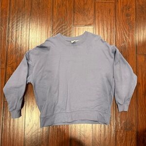 Zara Casual Purple Sweatshirt Large